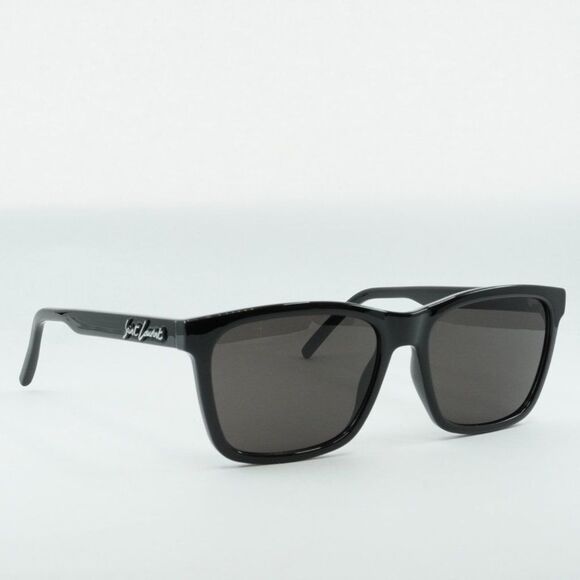 💯 NEW SAINT LAURENT SL318 001 BLACK GREY SUNGLASSES - Picture 9 of 12